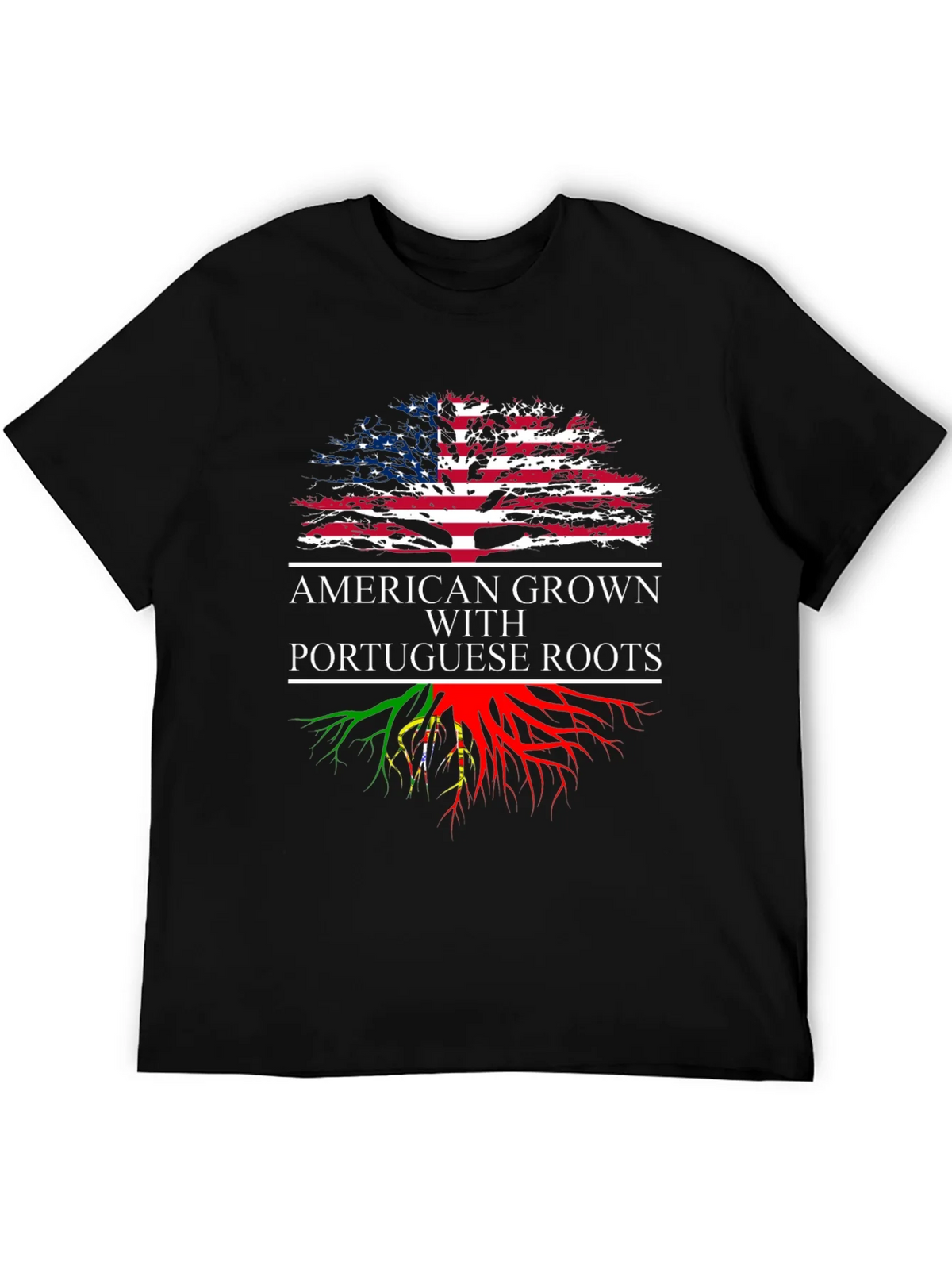 American Grown with Portuguese Roots Graphic T-Shirt