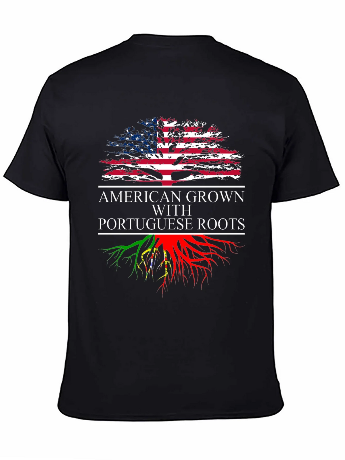 American Grown with Portuguese Roots Graphic T-Shirt