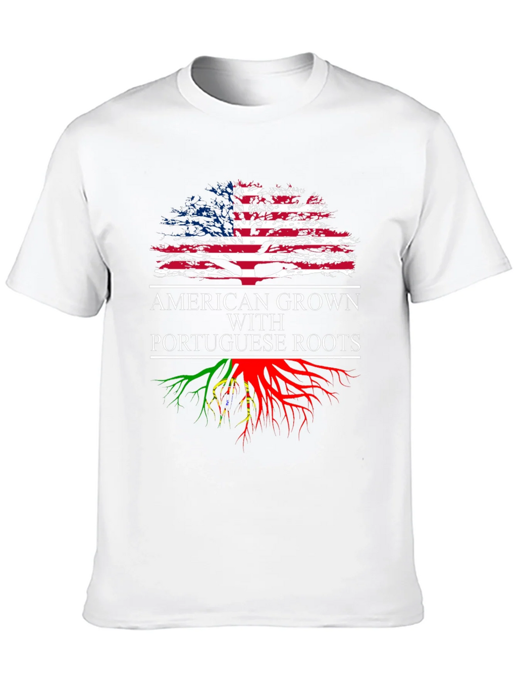American Grown with Portuguese Roots Graphic T-Shirt