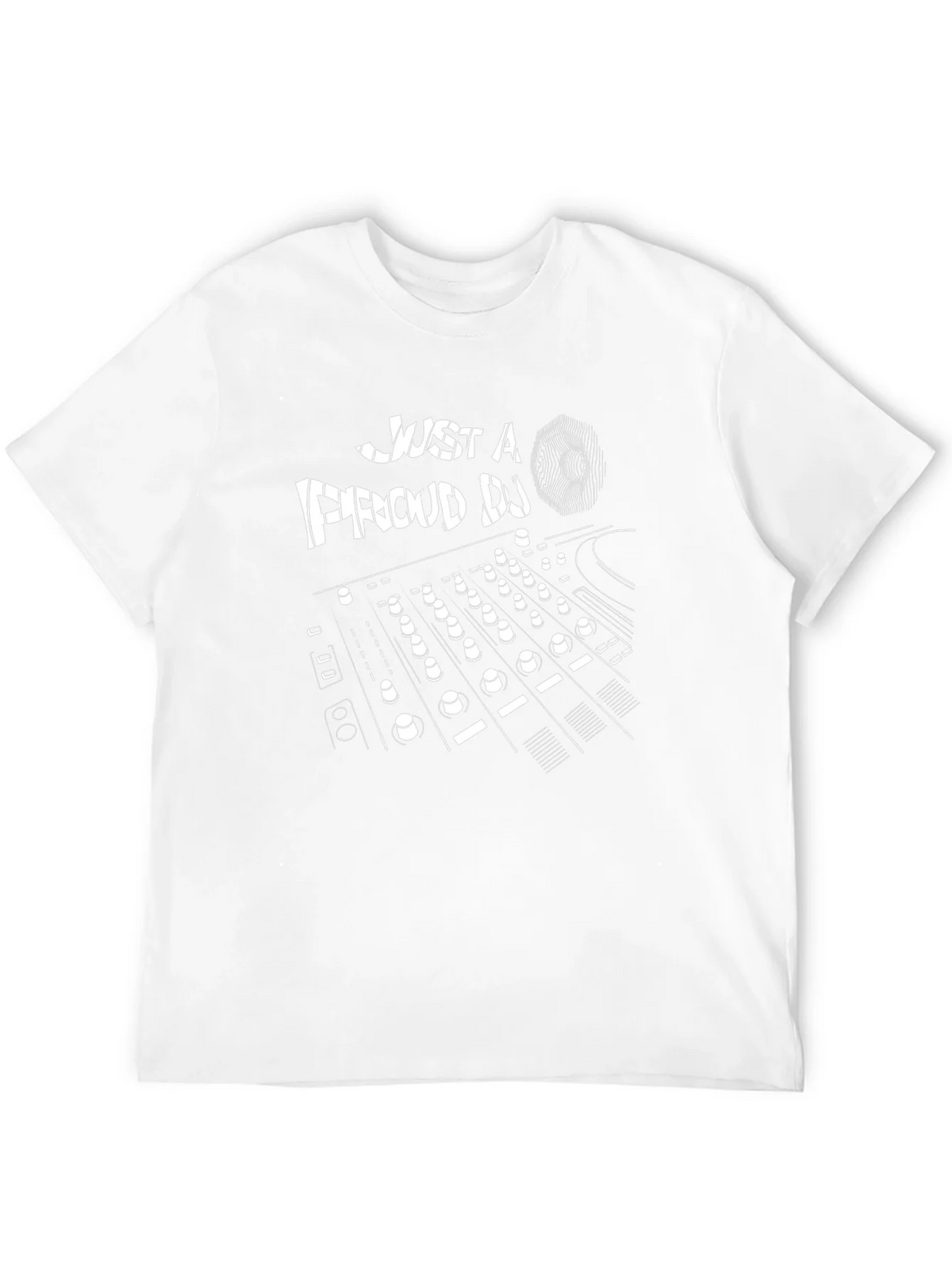 Just a Proud DJ Black Graphic T-Shirt