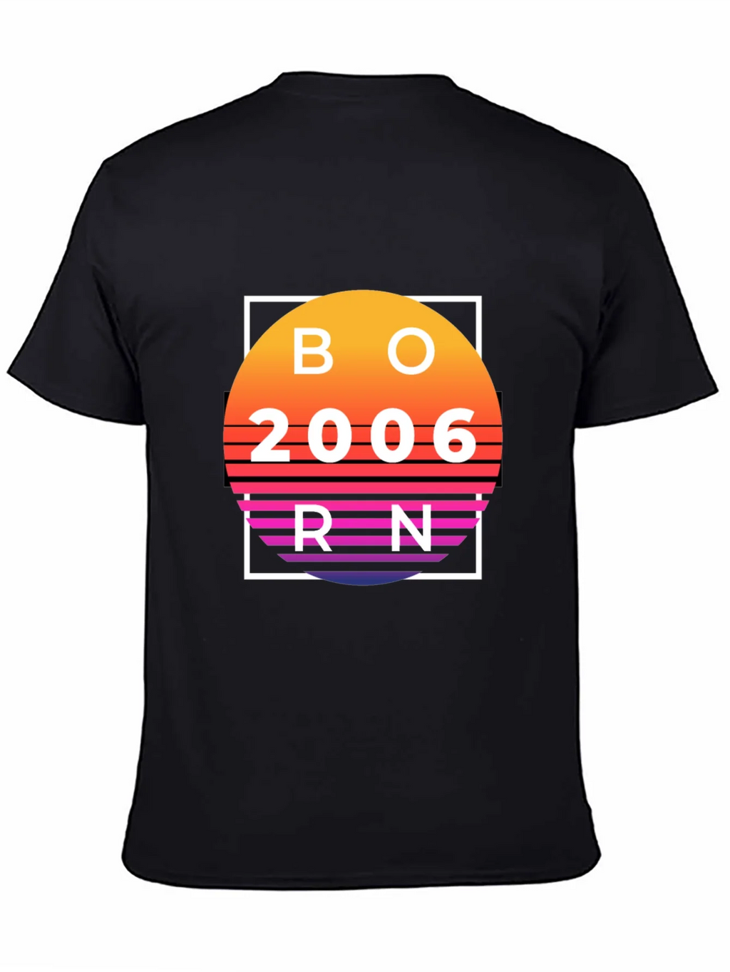 Born in 2006 Retro Sunset T-Shirt