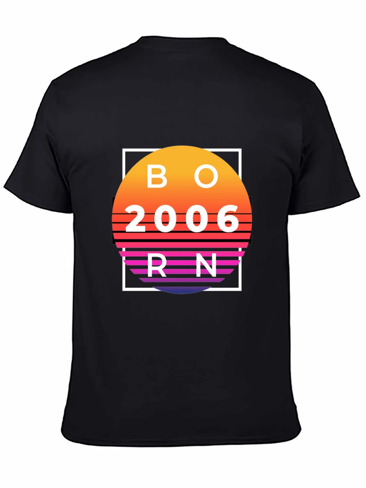 Born in 2006 Retro Sunset T-Shirt