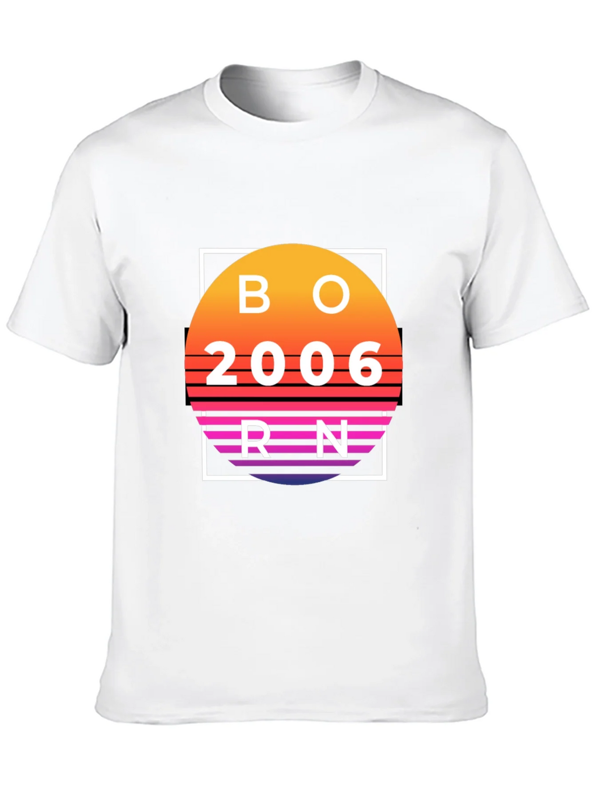 Born in 2006 Retro Sunset T-Shirt