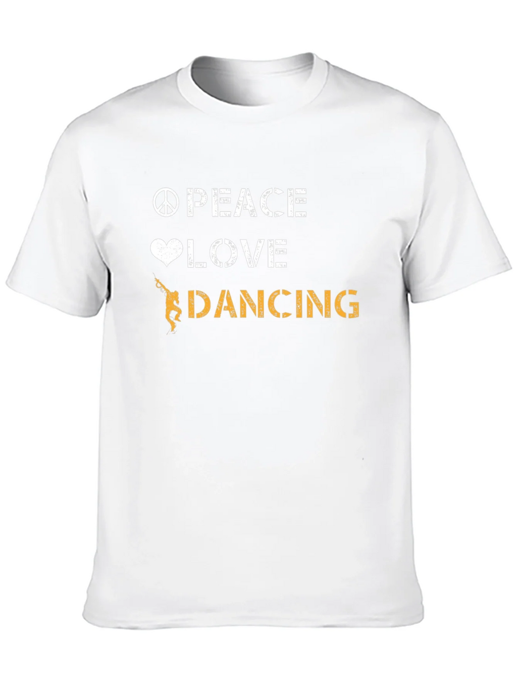Peace Love Dancing Graphic Tee - Cool Dancer T-Shirt