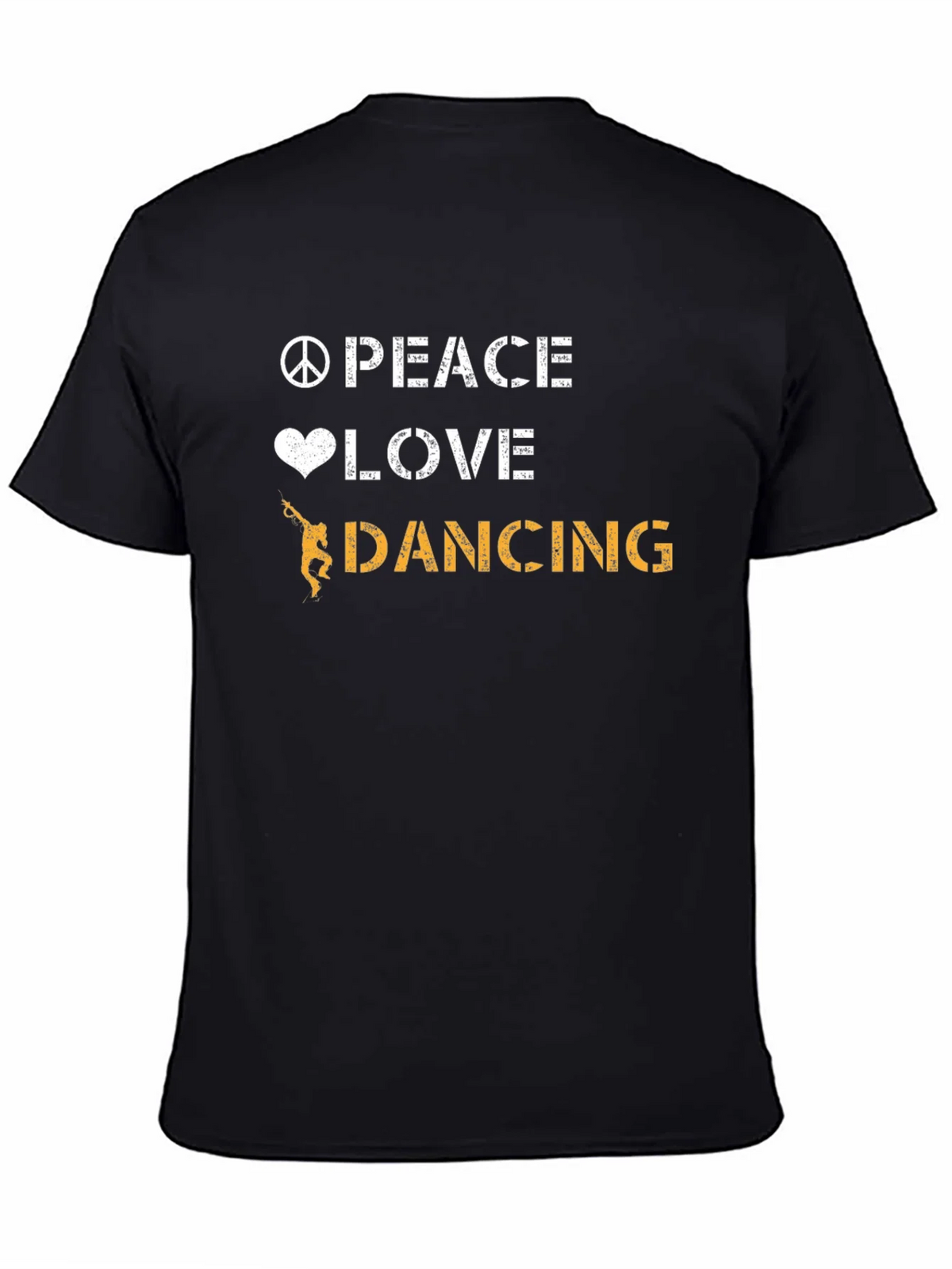 Peace Love Dancing Graphic Tee - Cool Dancer T-Shirt
