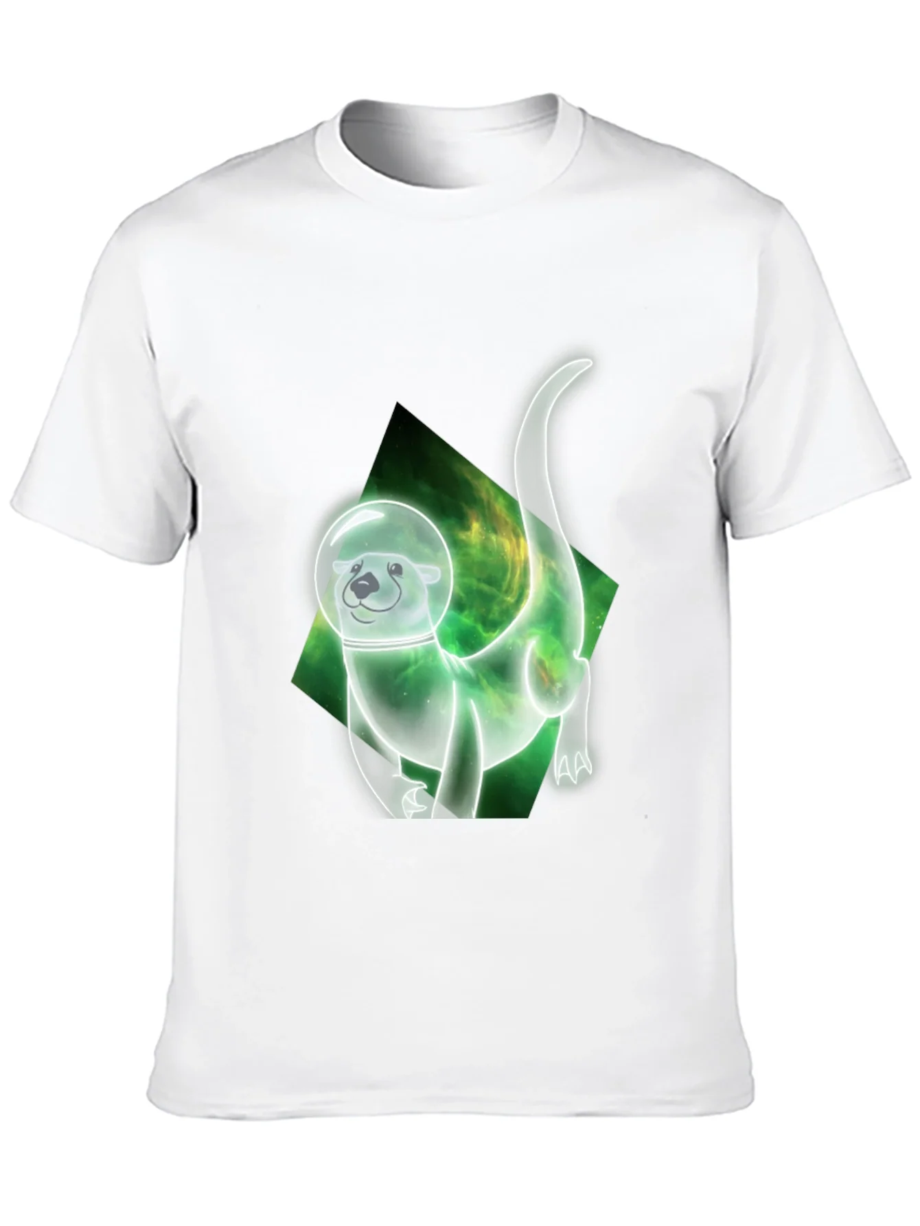Space Otter Graphic Tee - Black