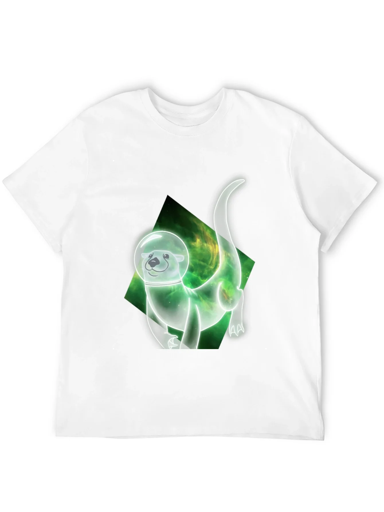 Space Otter Graphic Tee - Black