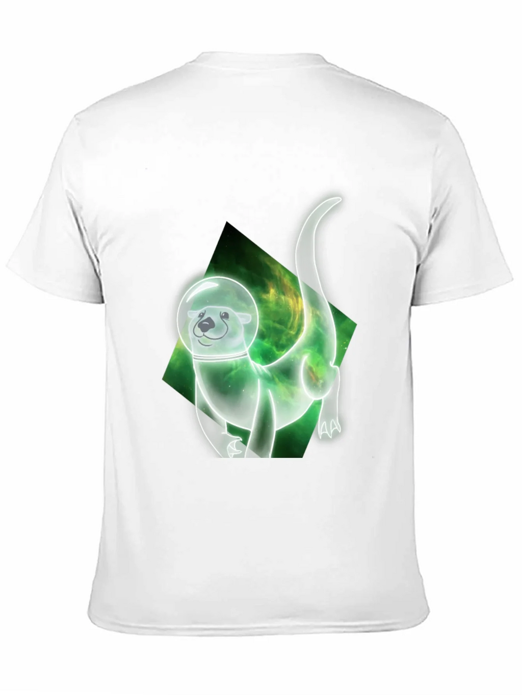 Space Otter Graphic Tee - Black