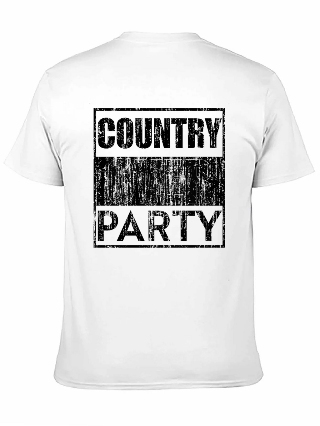 Country Over Party Graphic T-Shirt - Casual Wear
