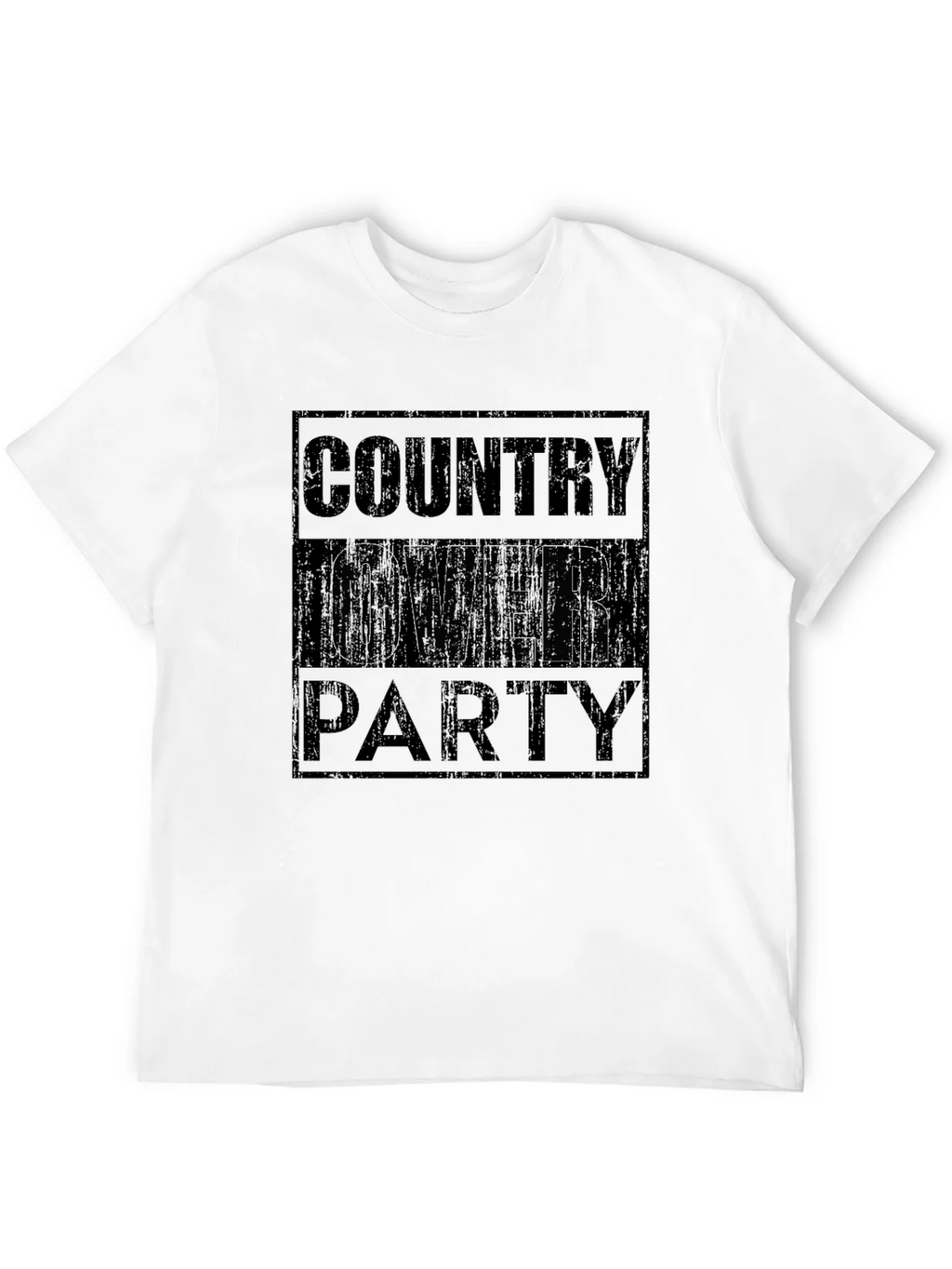 Country Over Party Graphic T-Shirt - Casual Wear