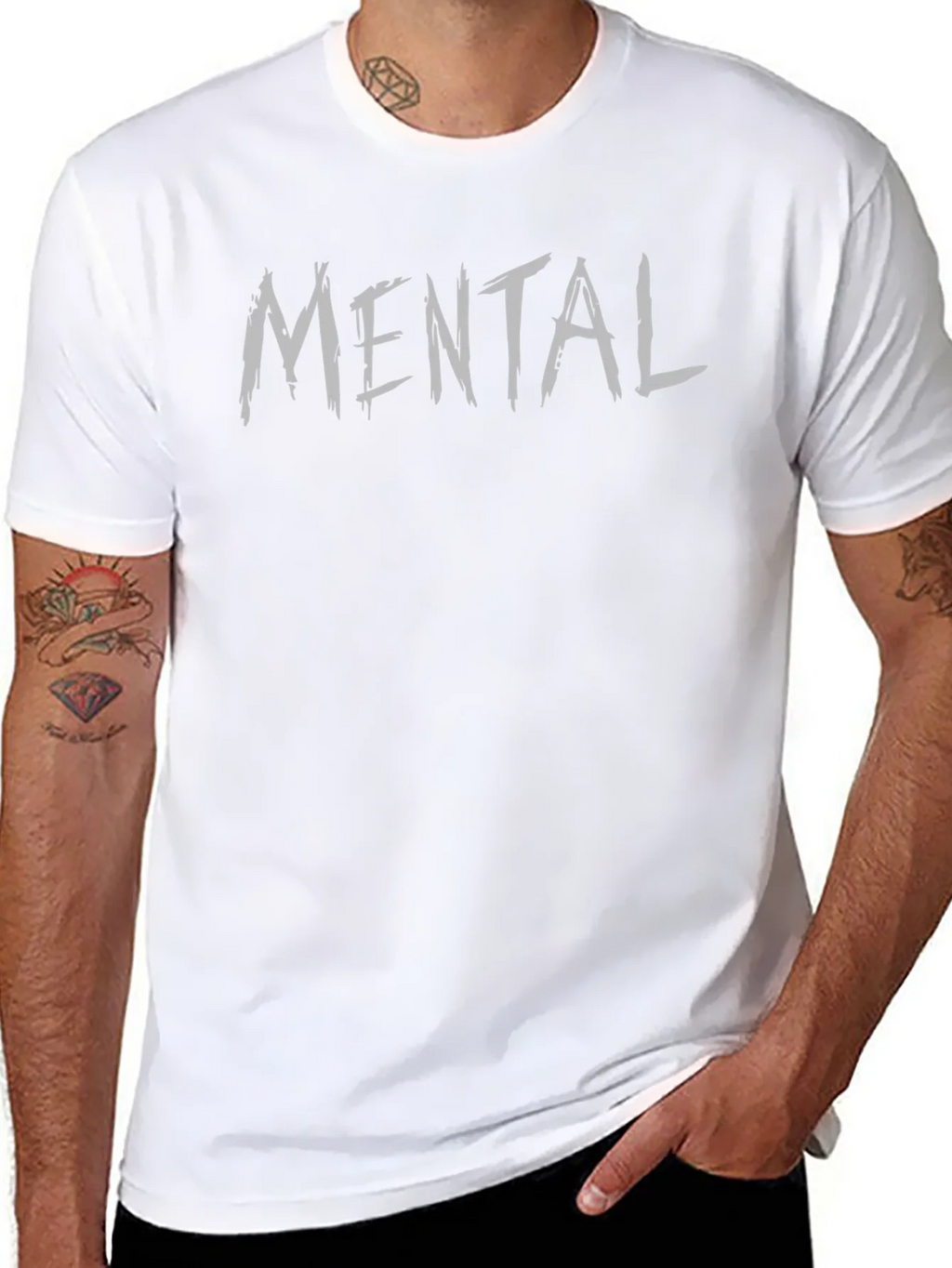 Mental Graphic Tee - Casual Style