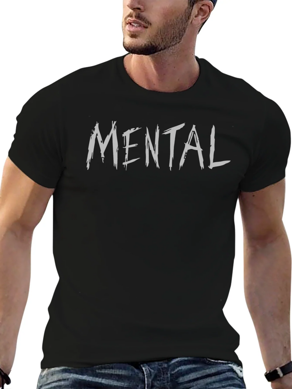 Mental Graphic Tee - Casual Style