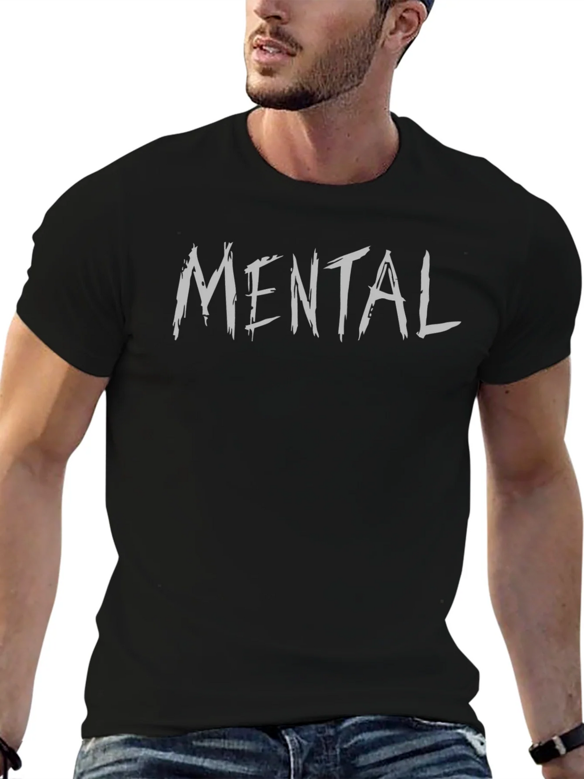 Mental Graphic Tee - Casual Style