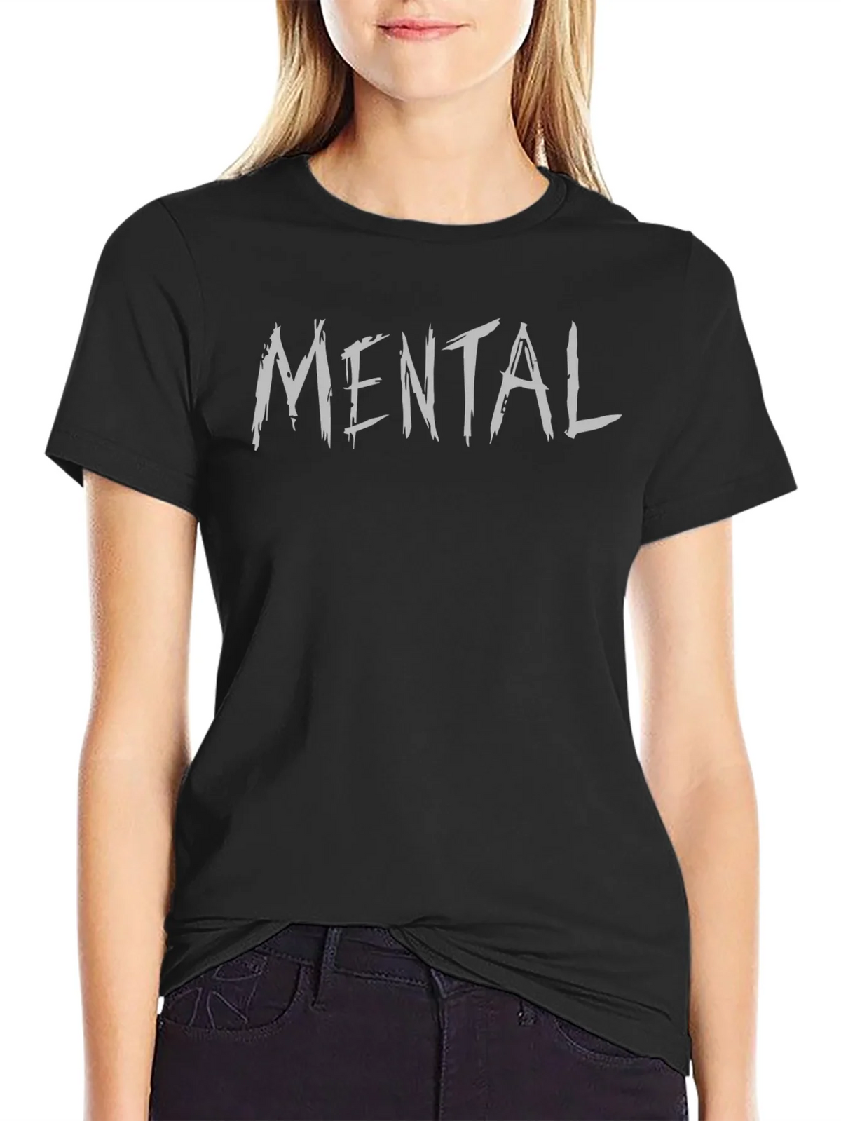 Mental Graphic Tee - Casual Style