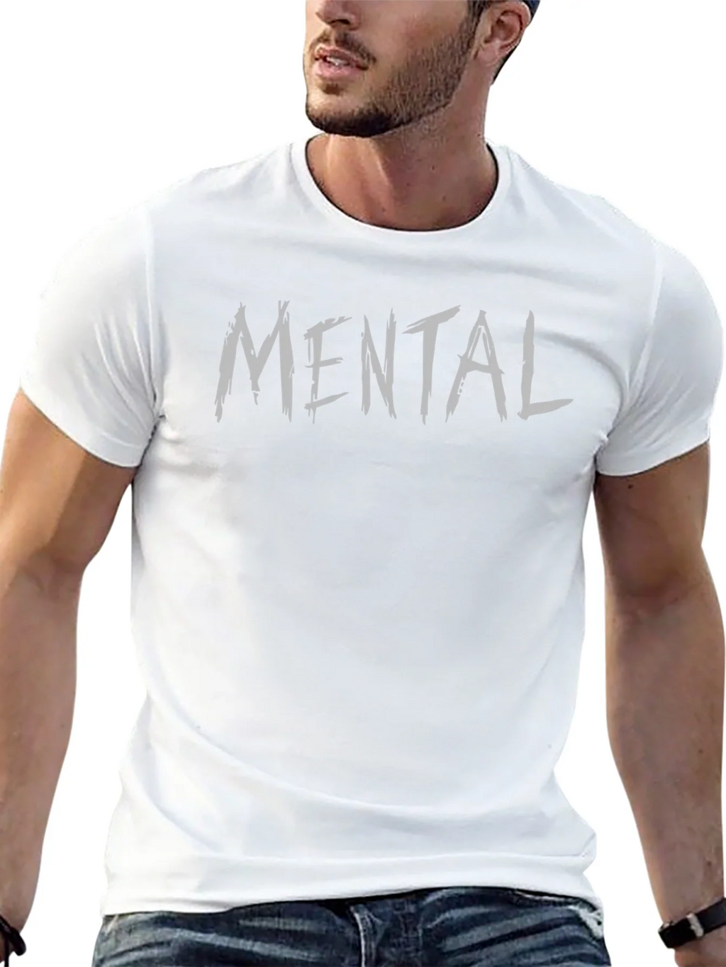 Mental Graphic Tee - Casual Style