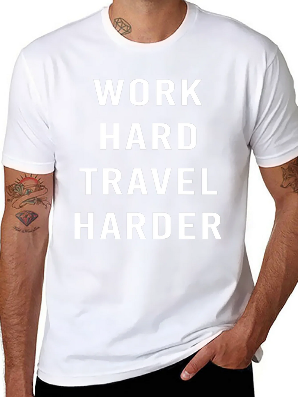 Work Hard Travel Harder Graphic Tee