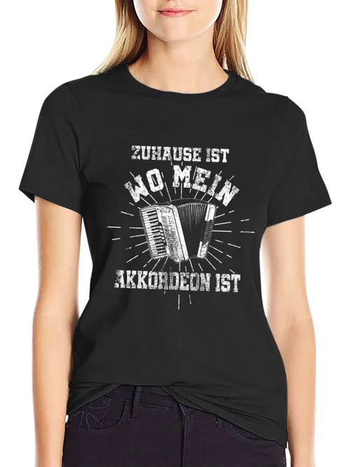 Accordion Player T-Shirt - Zuhause Ist Wo Mein Akkordeon Ist