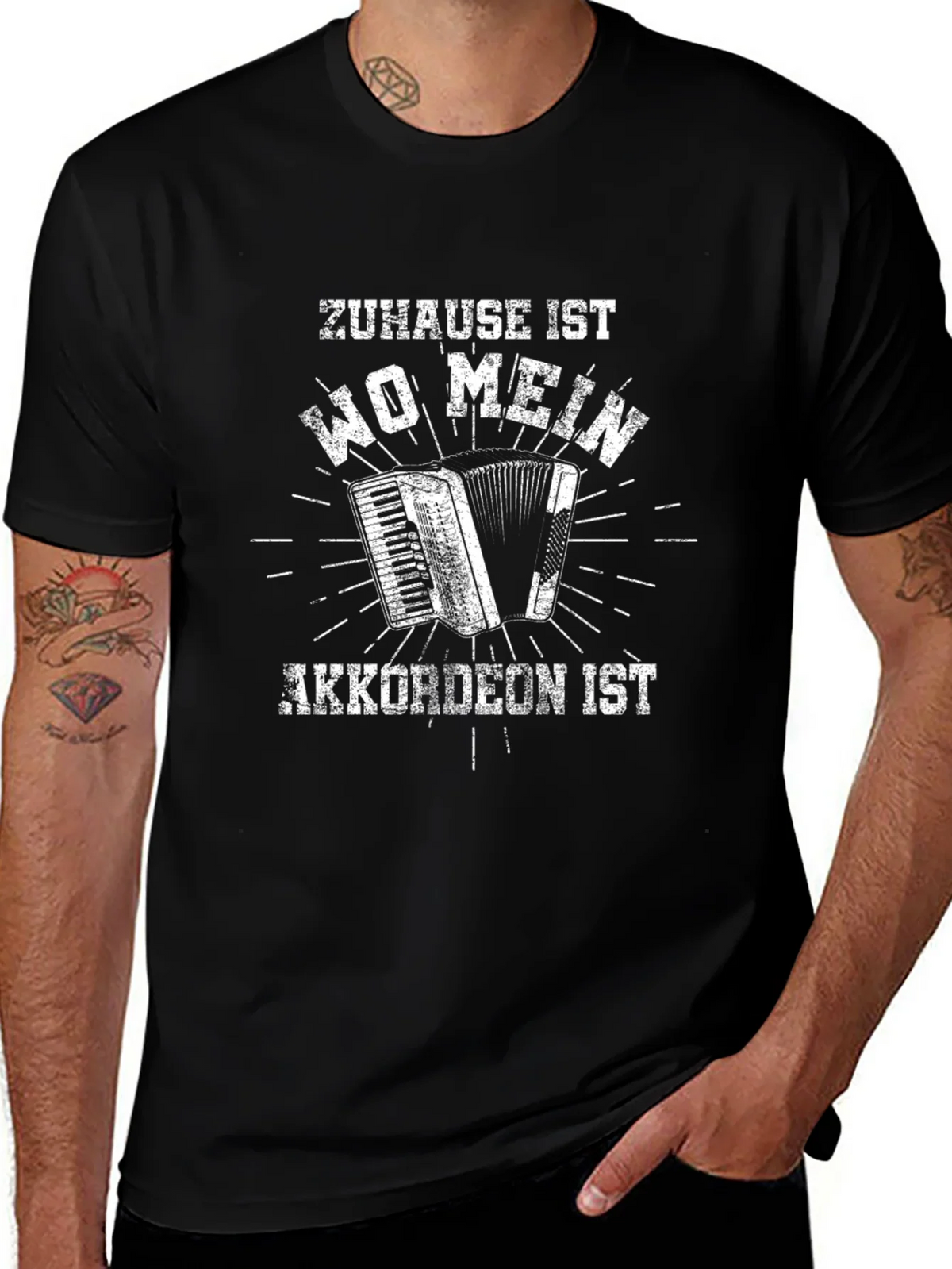 Accordion Player T-Shirt - Zuhause Ist Wo Mein Akkordeon Ist