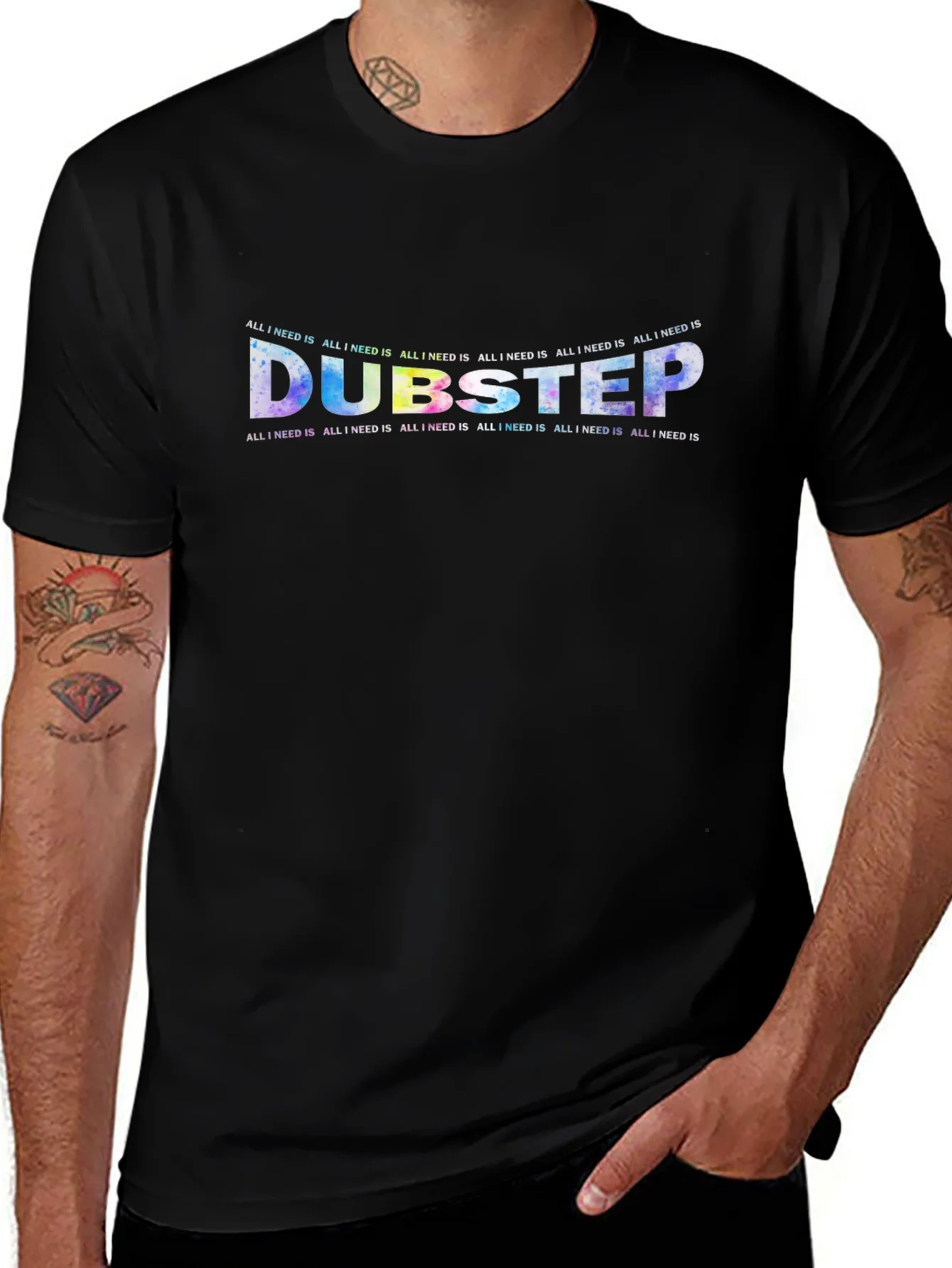 Dubstep All I Need Is Crewneck T-Shirt