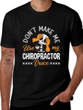 Chiropractor Voice T-Shirt - Funny Skeleton Graphic Tee