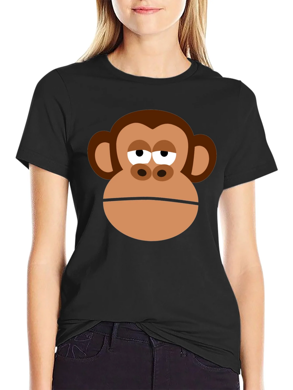 Monkey Face Graphic Tee - Funny Unisex T-Shirt