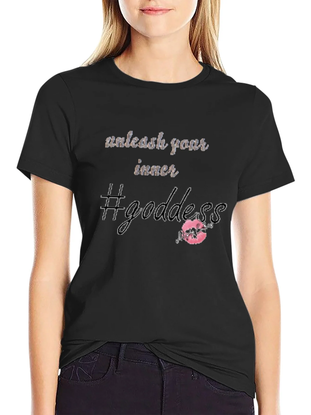 Unleash Your Inner Goddess Black T-Shirt