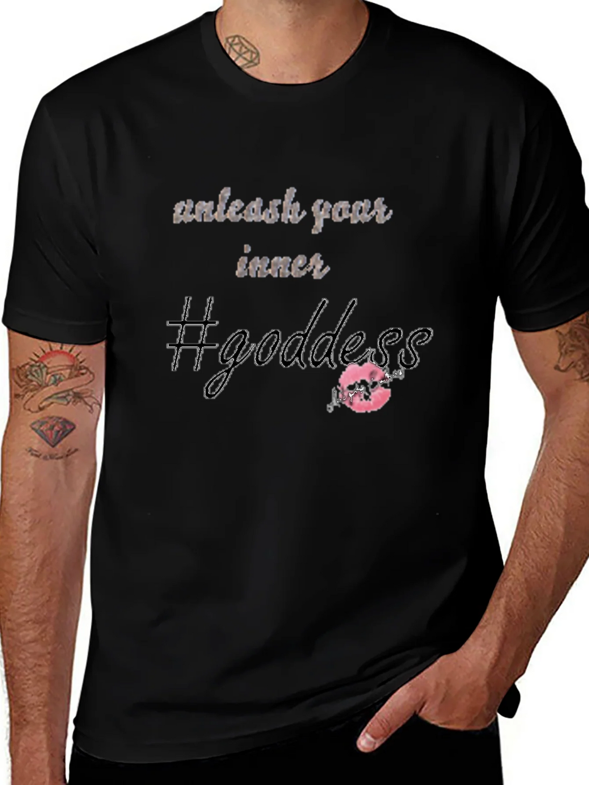 Unleash Your Inner Goddess Black T-Shirt