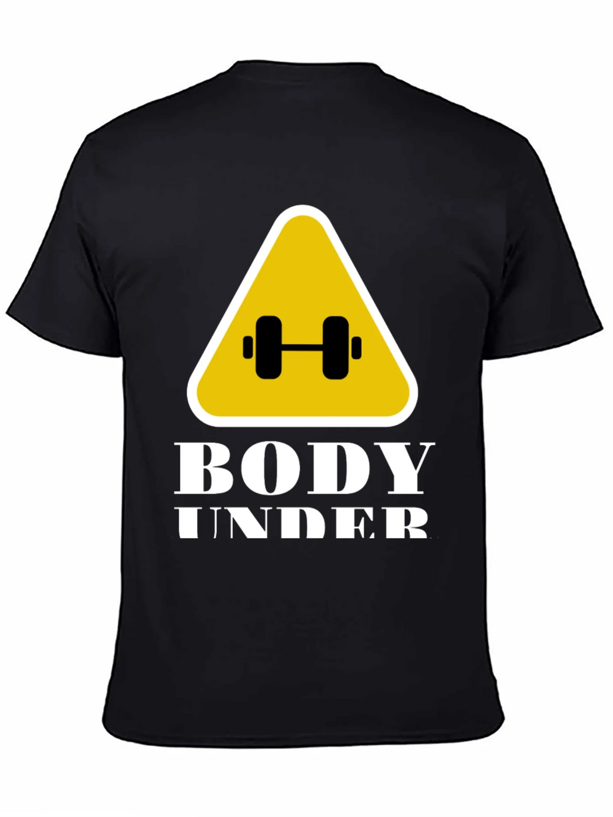 Body Under Construction Black Graphic T-Shirt