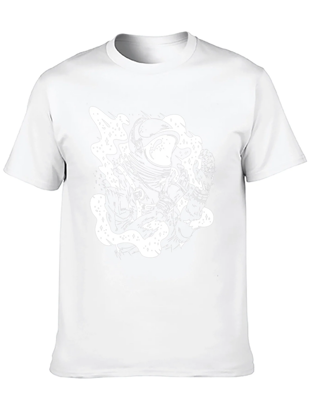 Astronaut Graphic Tee - Black Cotton T-Shirt
