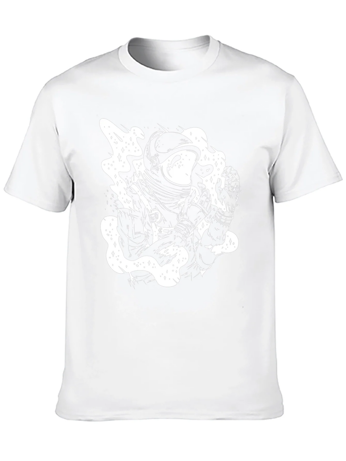 Astronaut Graphic Tee - Black Cotton T-Shirt