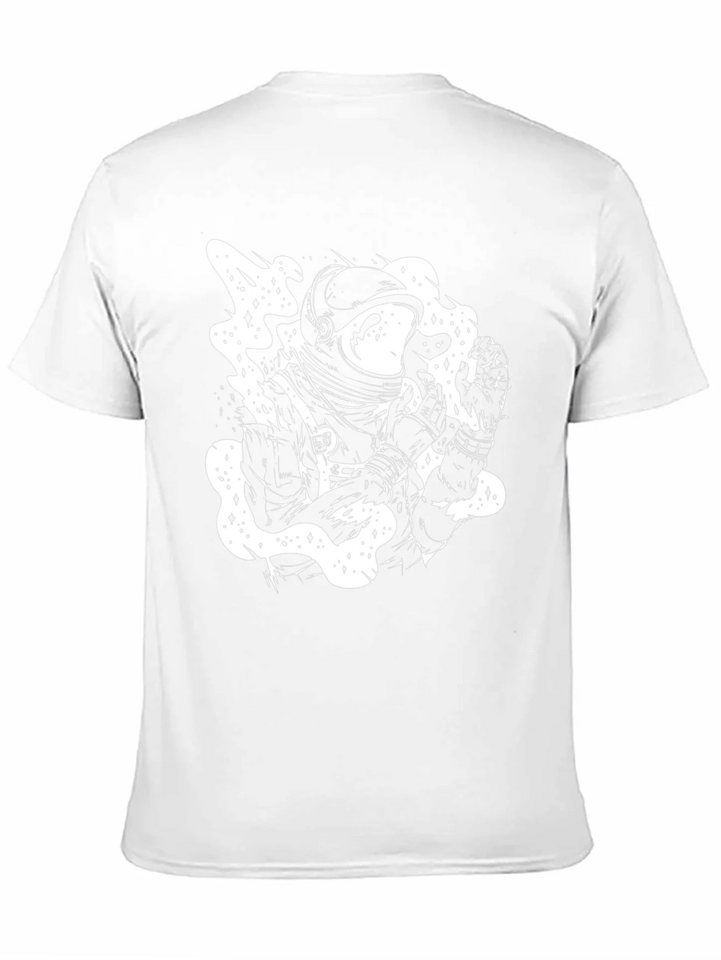 Astronaut Graphic Tee - Black Cotton T-Shirt