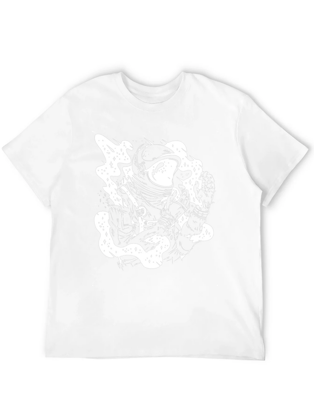 Astronaut Graphic Tee - Black Cotton T-Shirt