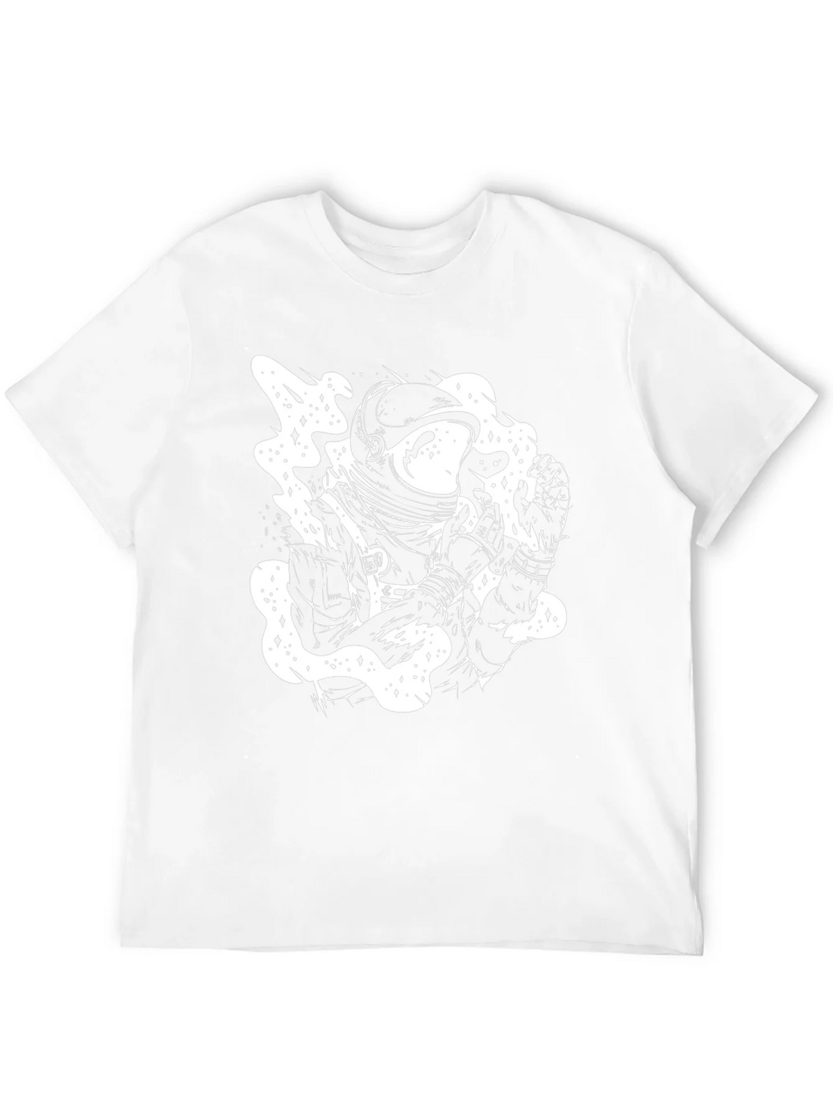 Astronaut Graphic Tee - Black Cotton T-Shirt