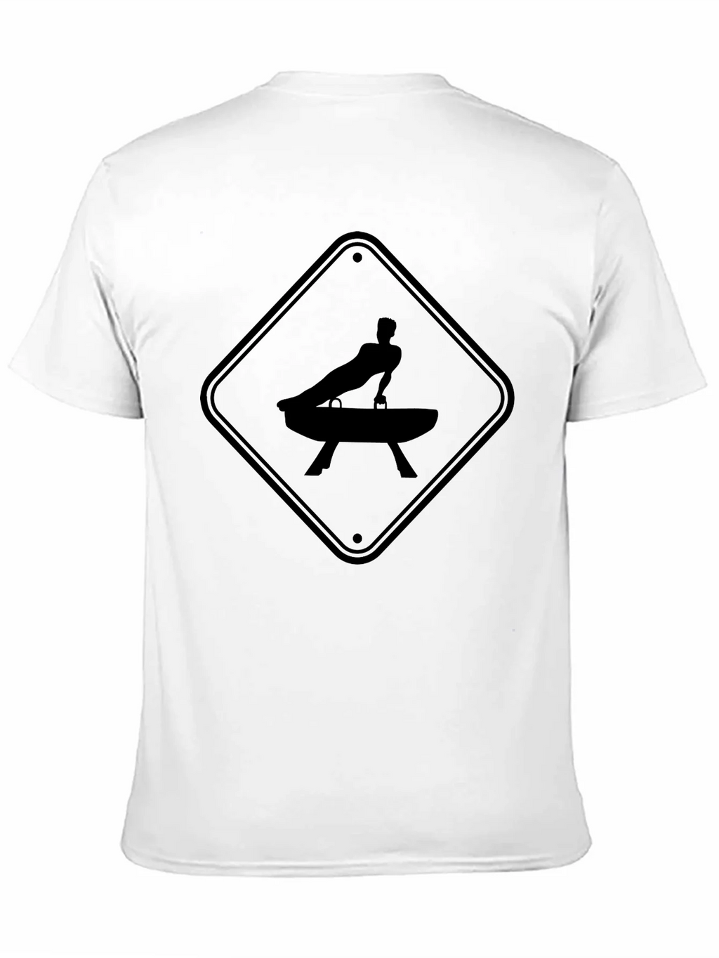 Gymnastics Pommel Horse Warning Sign T-Shirt