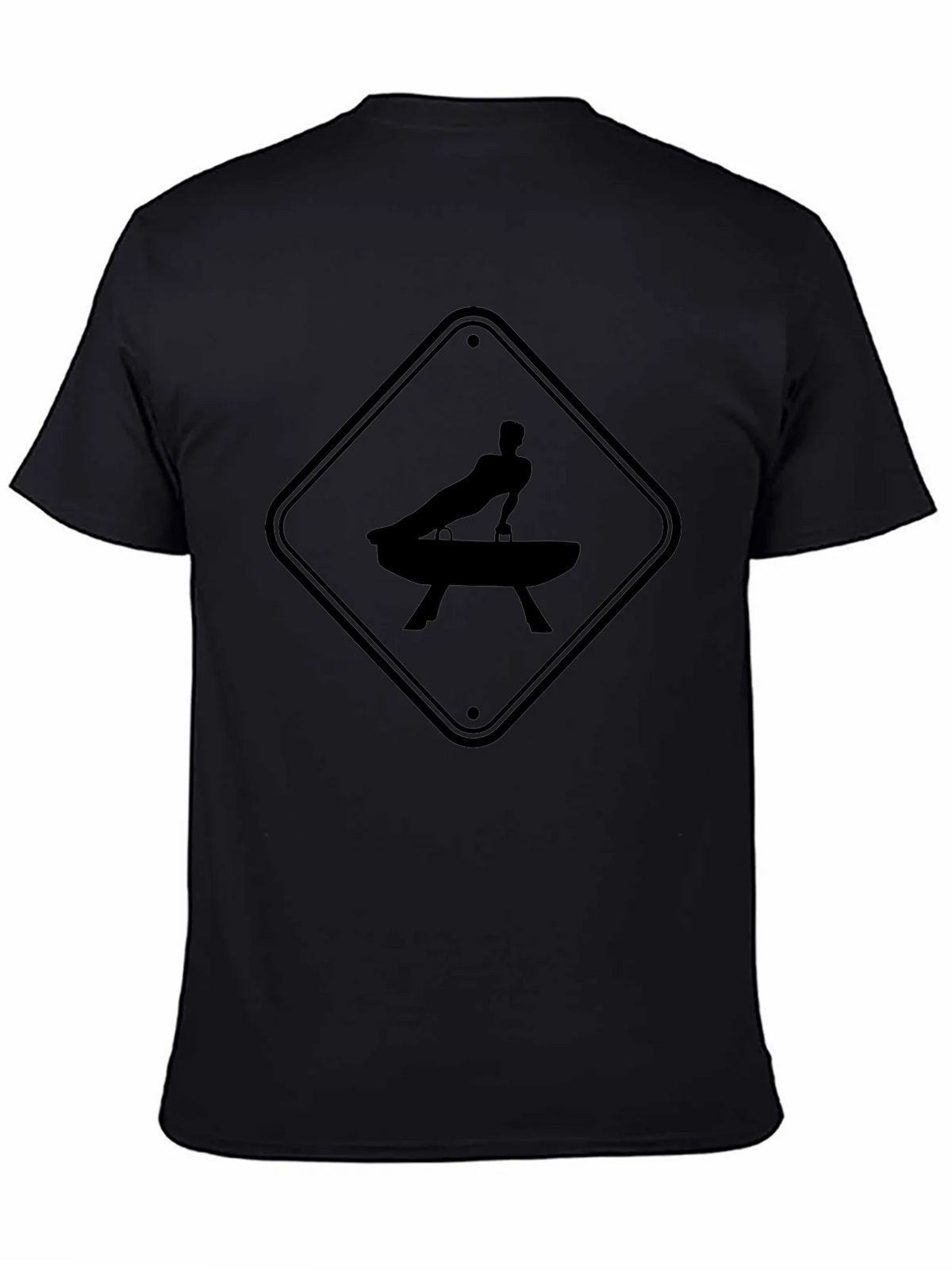 Gymnastics Pommel Horse Warning Sign T-Shirt