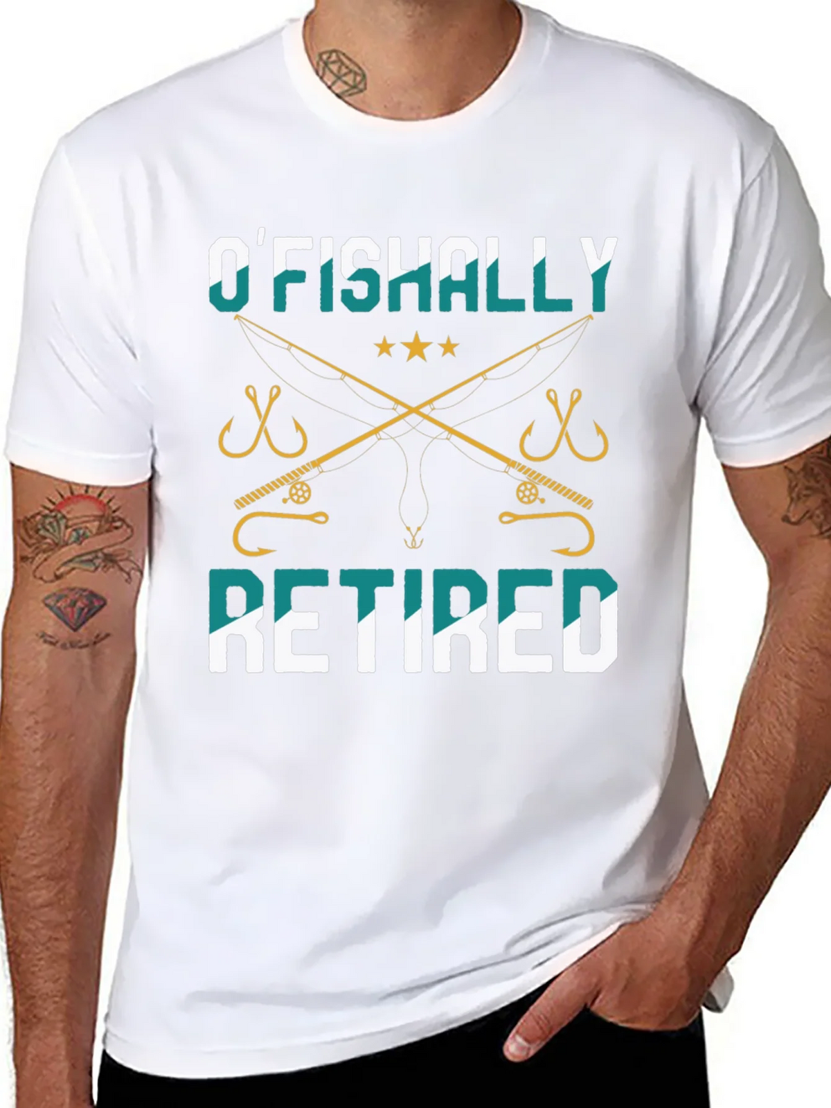 OFishally Retired Fishing T-Shirt