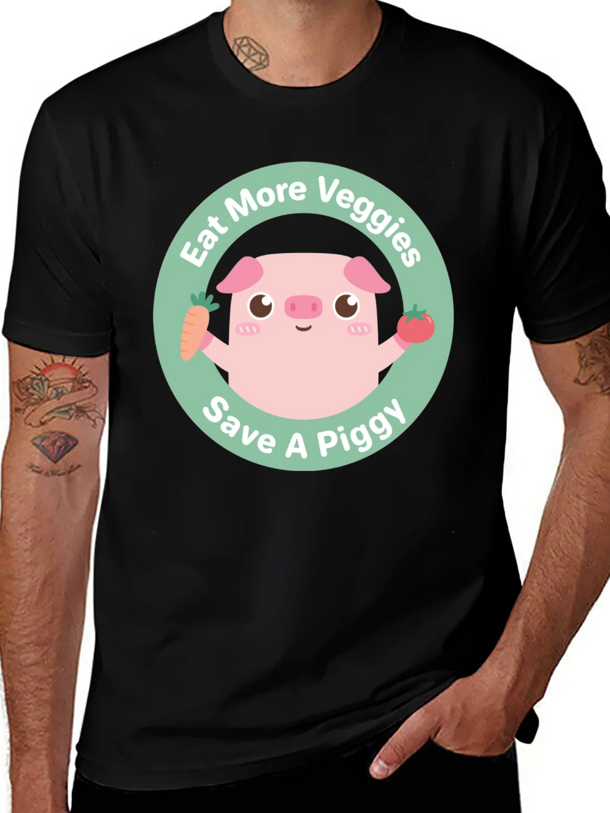 Eat More Veggies Save a Piggy Tee