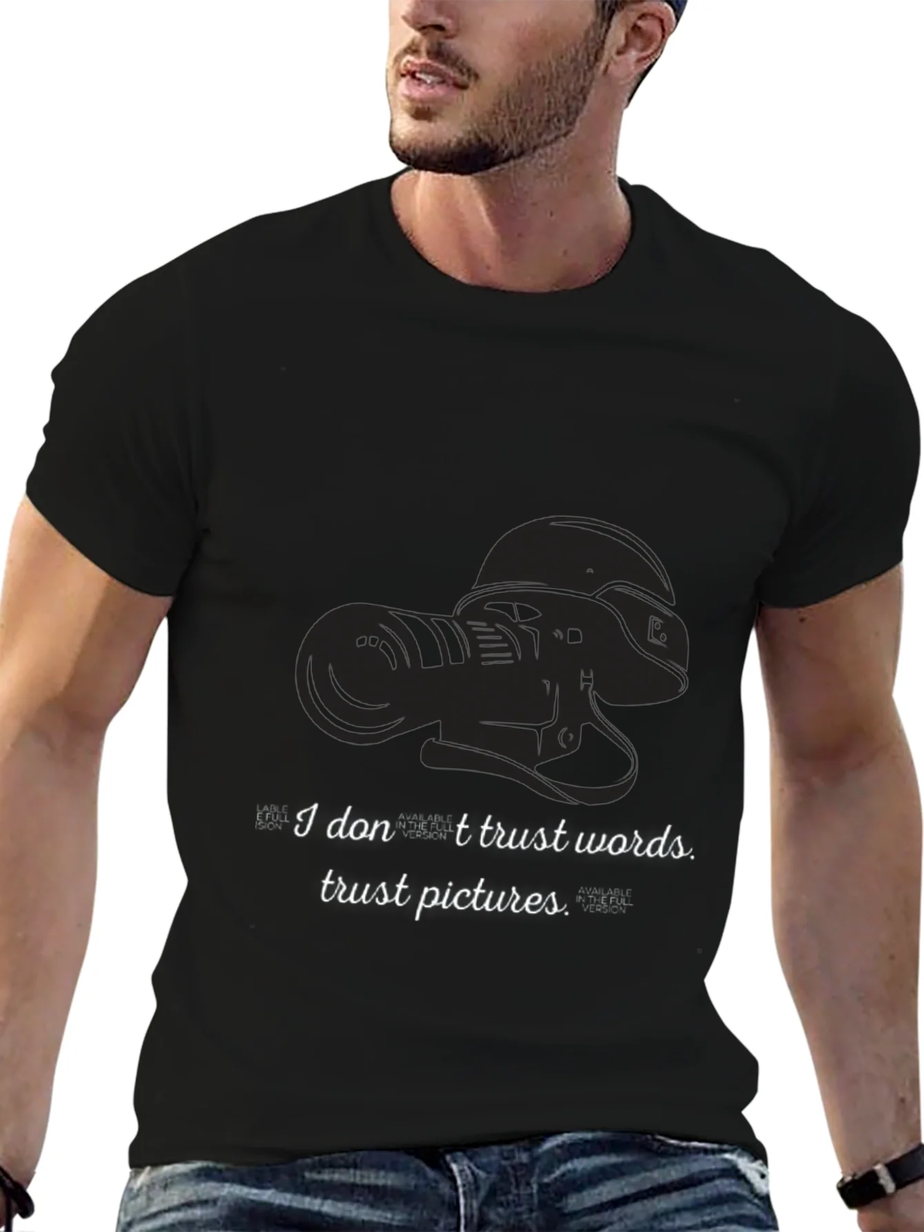 Trust Pictures Black Graphic Tee