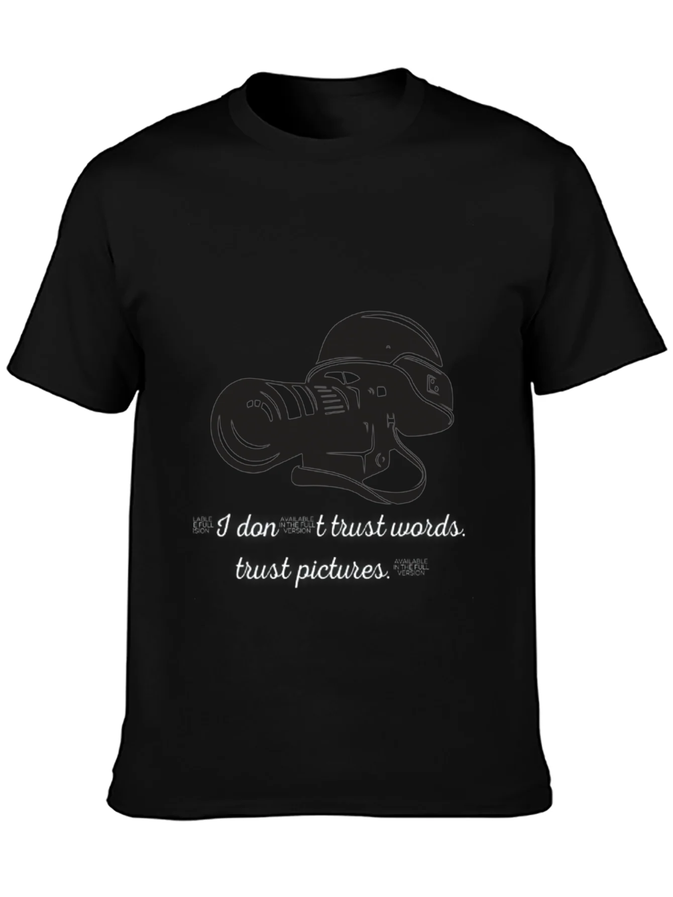 Trust Pictures Black Graphic Tee