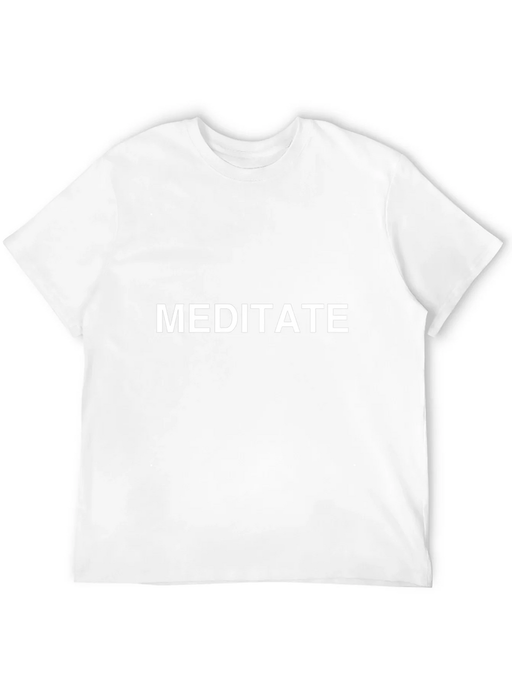 Meditate Graphic Tee - Black Cotton T-Shirt