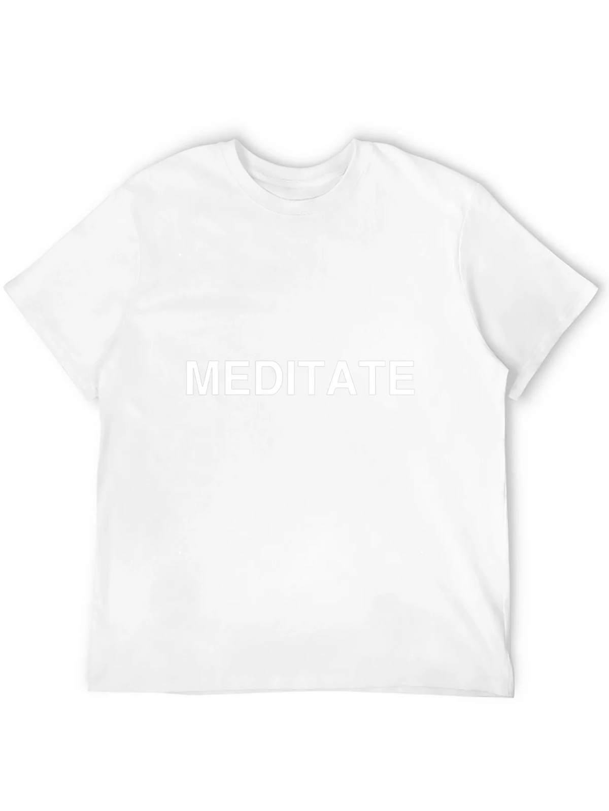 Meditate Graphic Tee - Black Cotton T-Shirt
