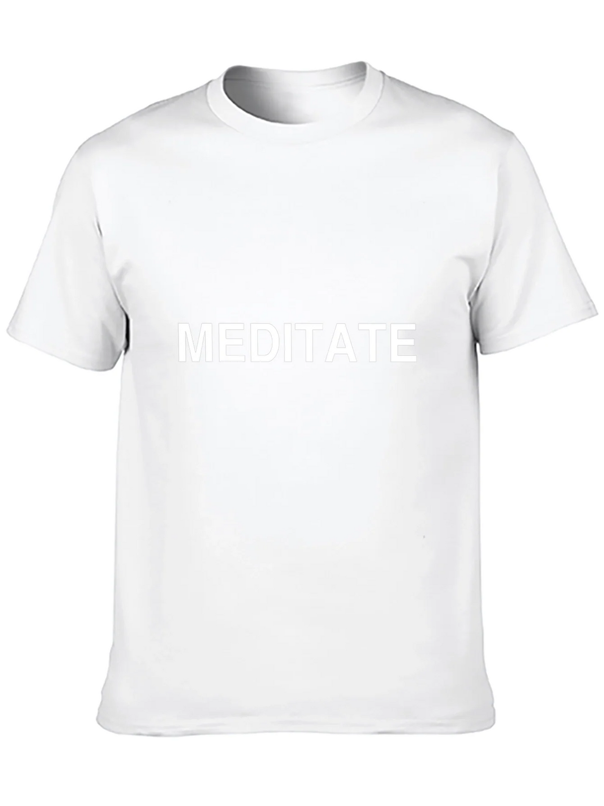 Meditate Graphic Tee - Black Cotton T-Shirt