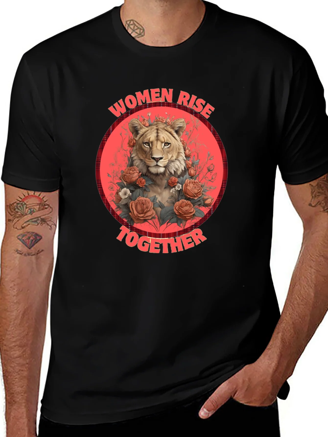 Women Rise Together Lion T-Shirt