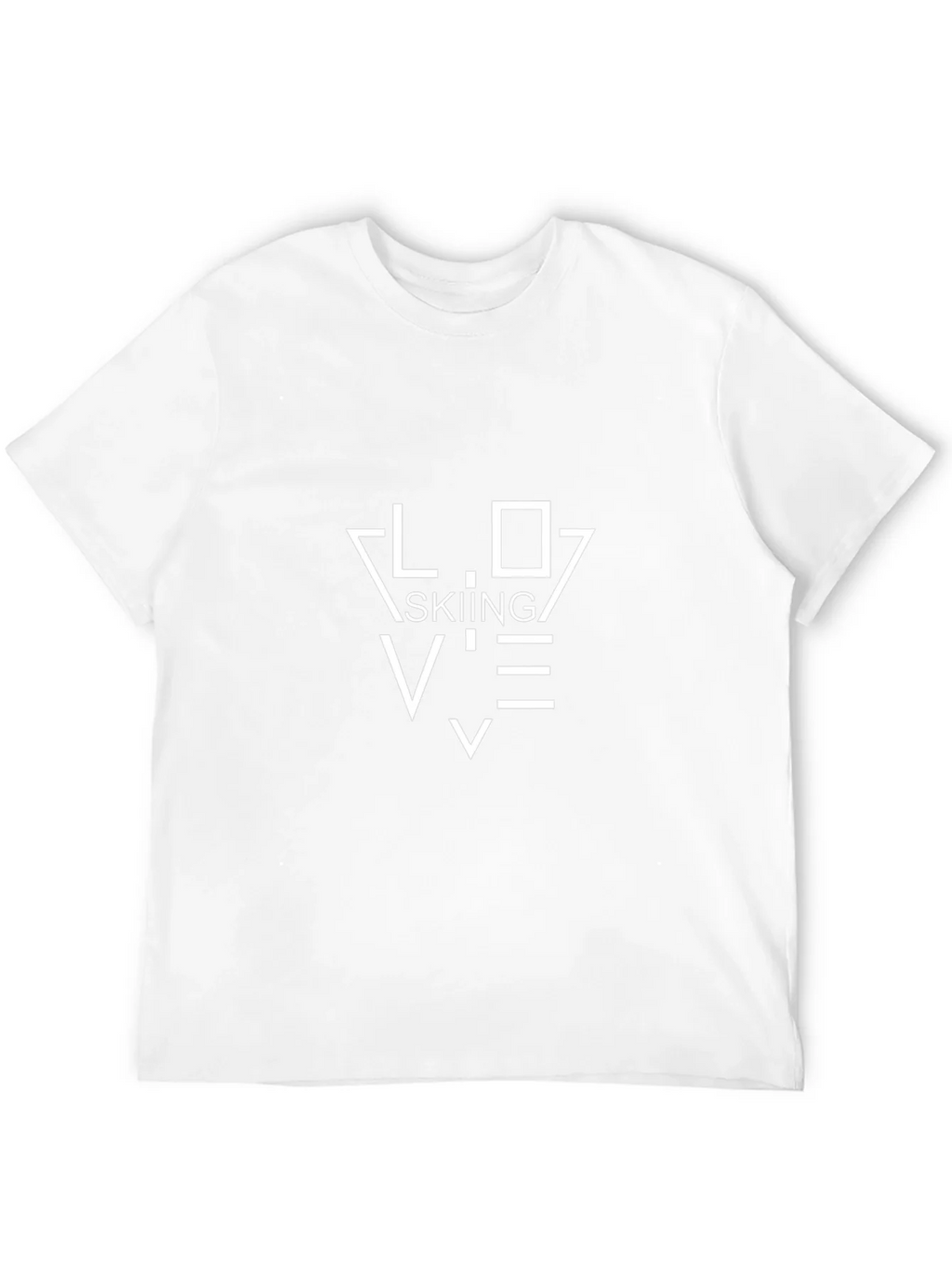 Love Skiing Black T-Shirt - Stylish Ski Apparel