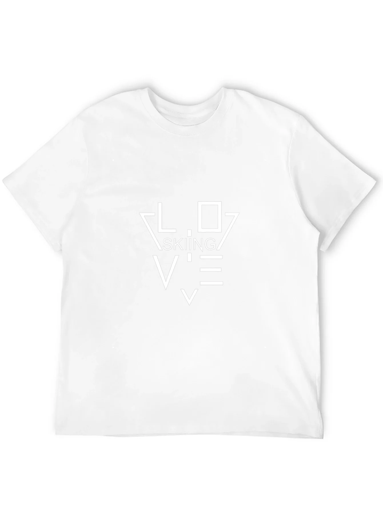 Love Skiing Black T-Shirt - Stylish Ski Apparel