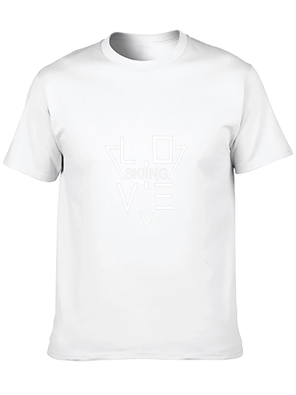 Love Skiing Black T-Shirt - Stylish Ski Apparel