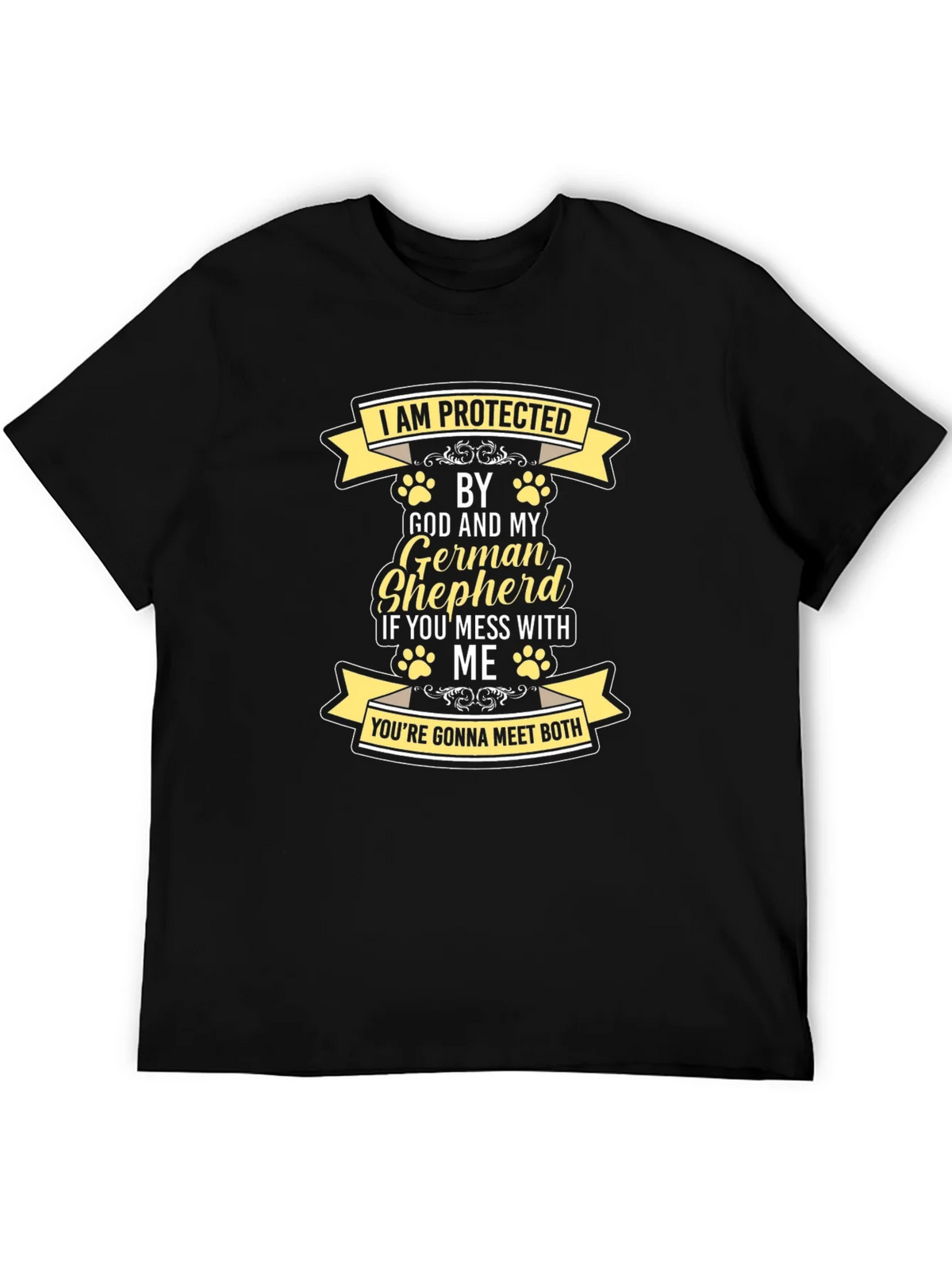 Protected by God and German Shepherd T-Shirt
