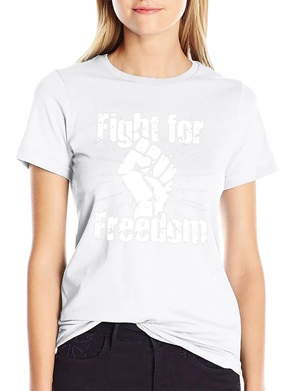 Fight for Freedom Graphic Tee - Black