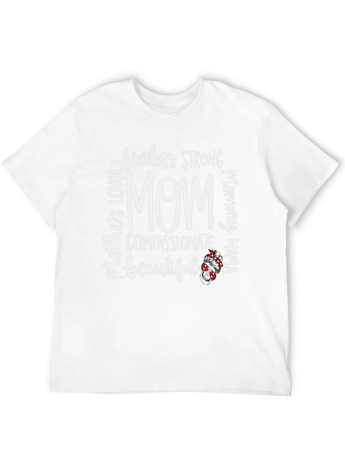 Fearless Strong Mom Graphic Tee - Black