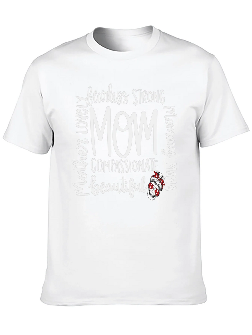 Fearless Strong Mom Graphic Tee - Black